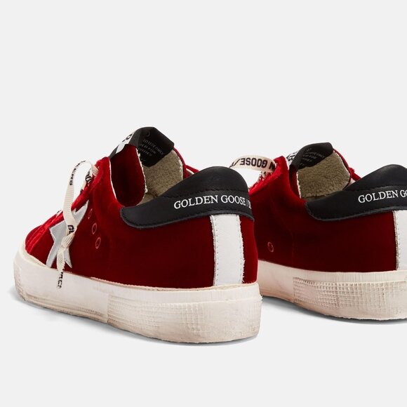 Golden Goose Superstar May Sneakers in Red Velvet size EU 41 / US 11 NEW - Picture 4 of 10